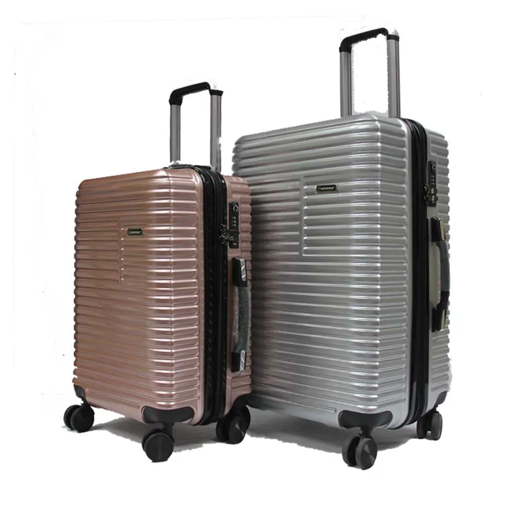 24 inch Tenacious ABS PC Expandable Antitheft Zipper Luggage 8 Spinner Wheels and TSA Lock