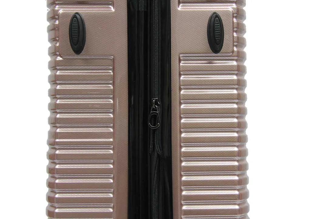 24 inch Tenacious ABS PC Expandable Antitheft Zipper Luggage 8 Spinner Wheels and TSA Lock