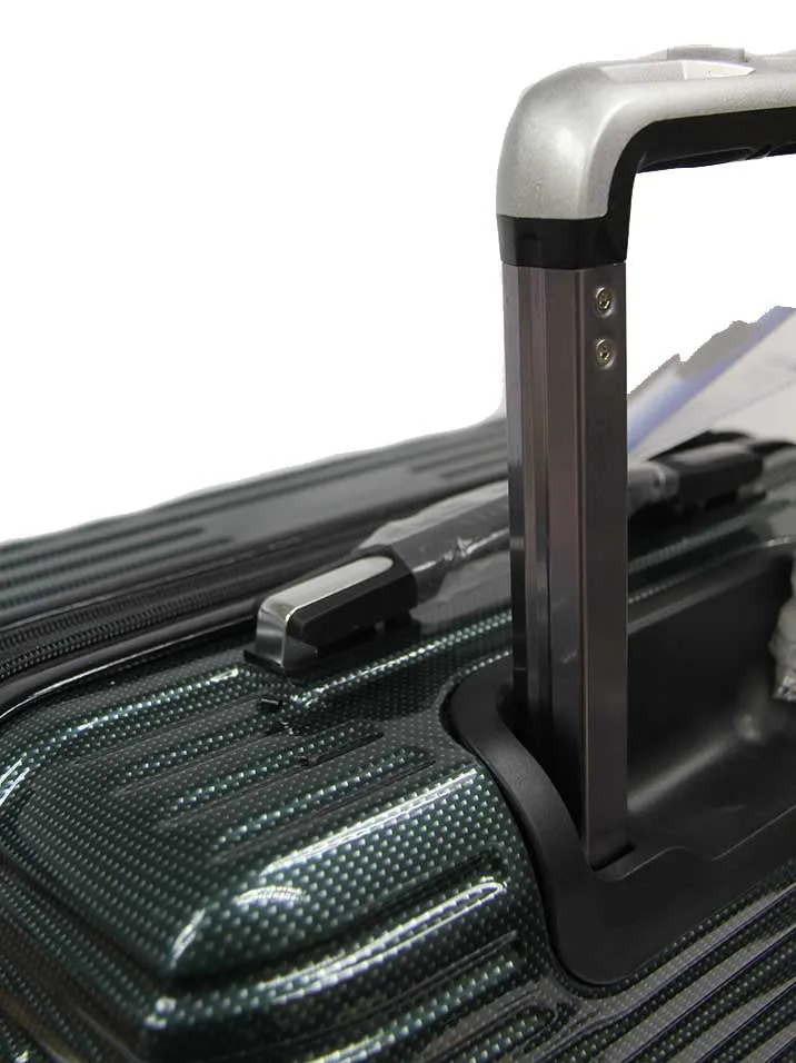 24 inch Tenacious ABS PC Expandable Antitheft Zipper Luggage 8 Spinner Wheels and TSA Lock