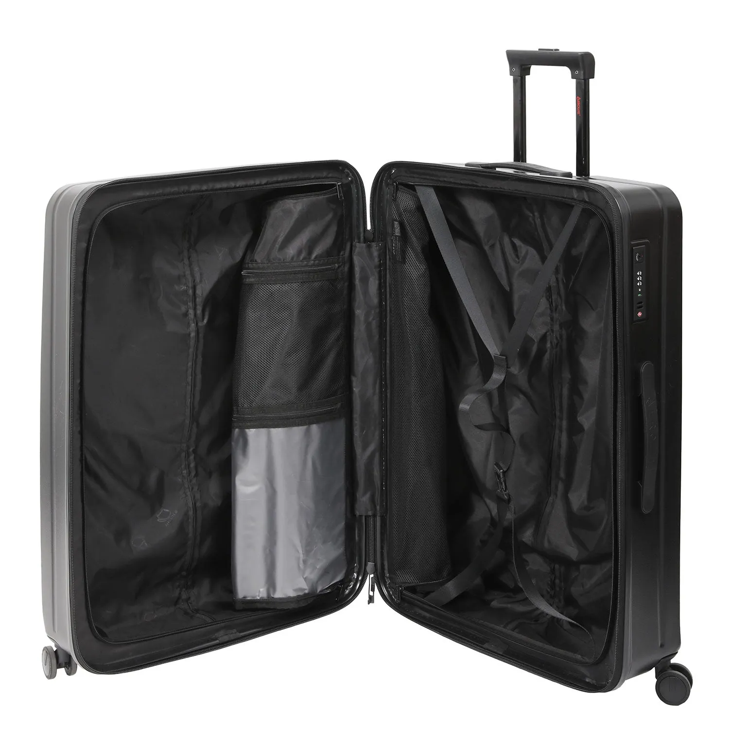 Aerolite M-Lite 29” Extra Large Premium Suitcase – Durable PP Polypropylene, Huge 118L Capacity, 76x50x30cm Check-In Luggage, TSA Lock, Phone Holder, Silent Hinomoto Wheels, Pack Up To 32 KGs, 15 Years Brand Guarantee