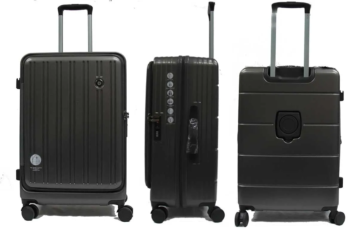 Cavernous ABS Expandable Anti-theft Luggage with Recessed TSA Lock