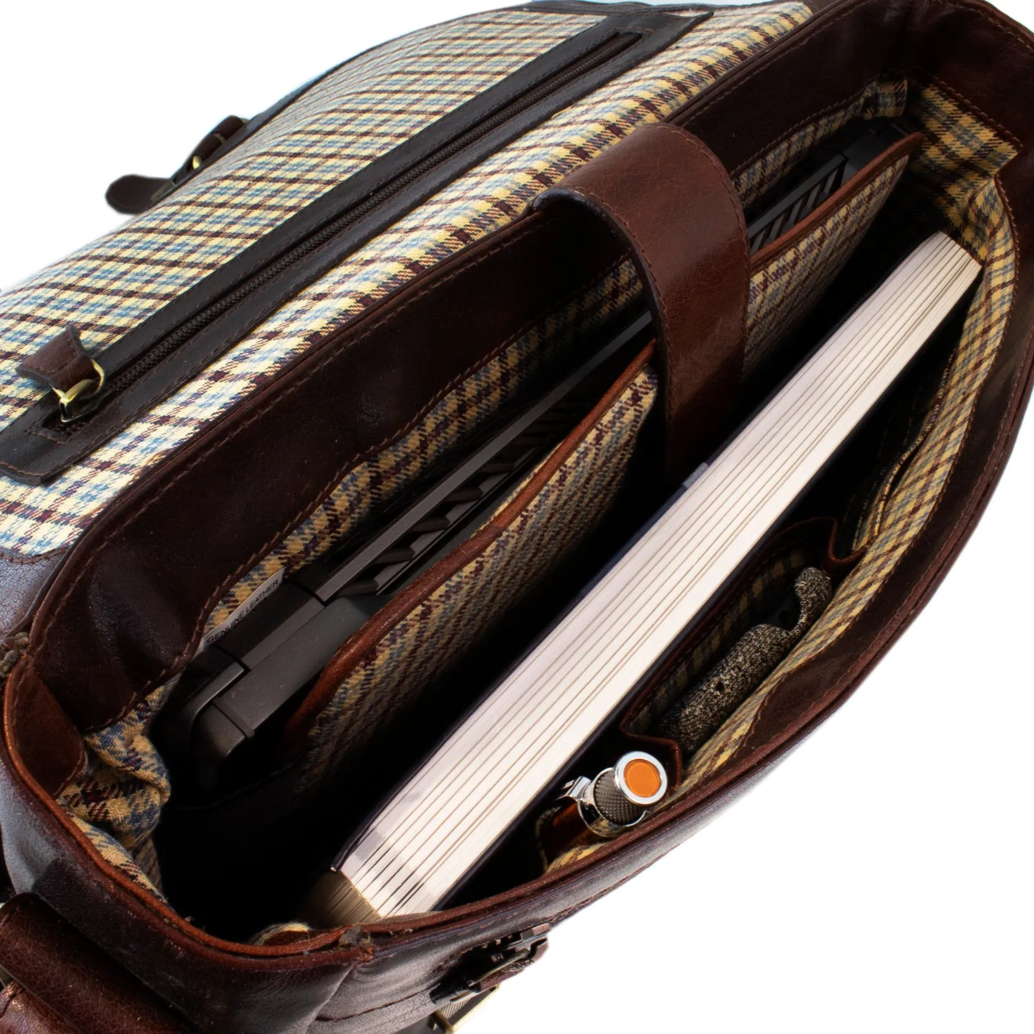 Cheyenne Hand-Stained Water Buffalo Flap Brief