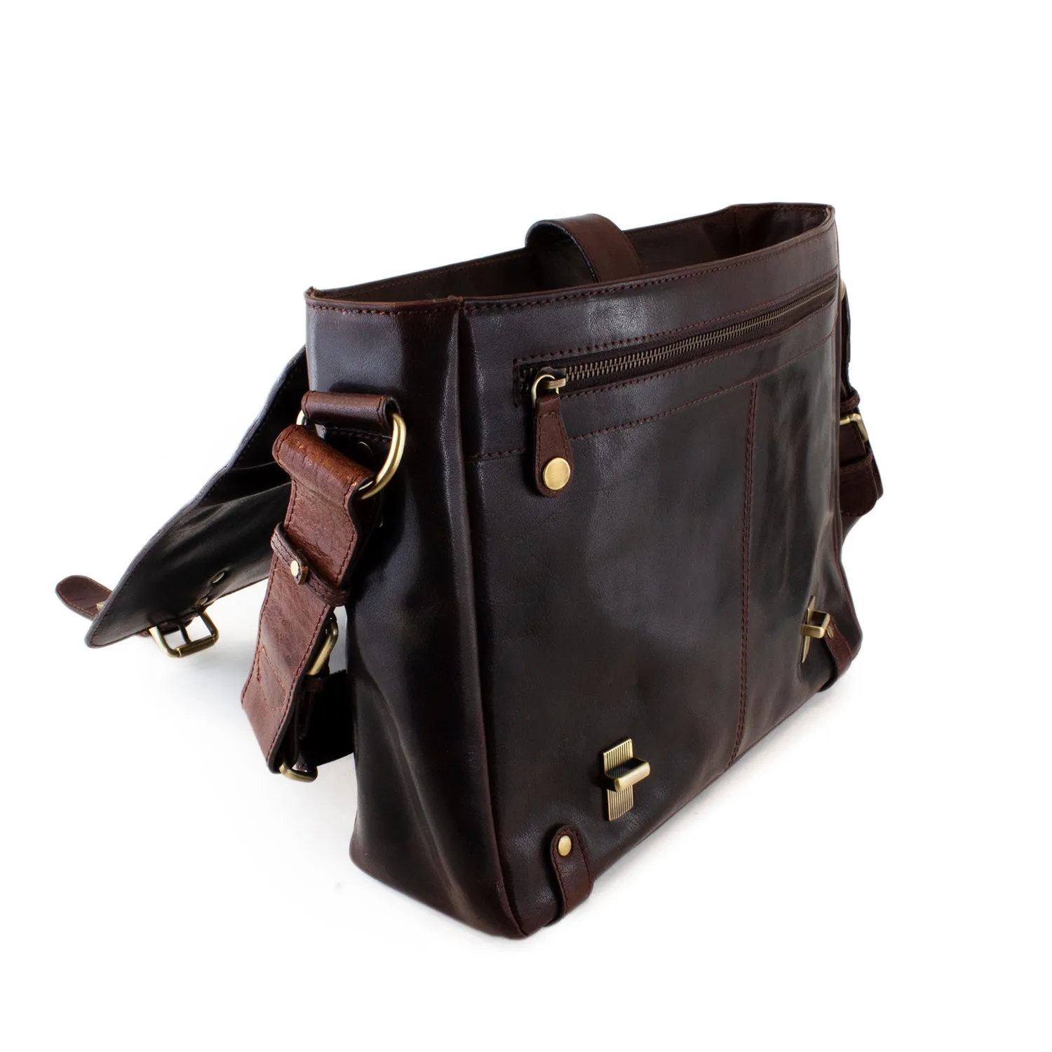 Cheyenne Hand-Stained Water Buffalo Flap Brief