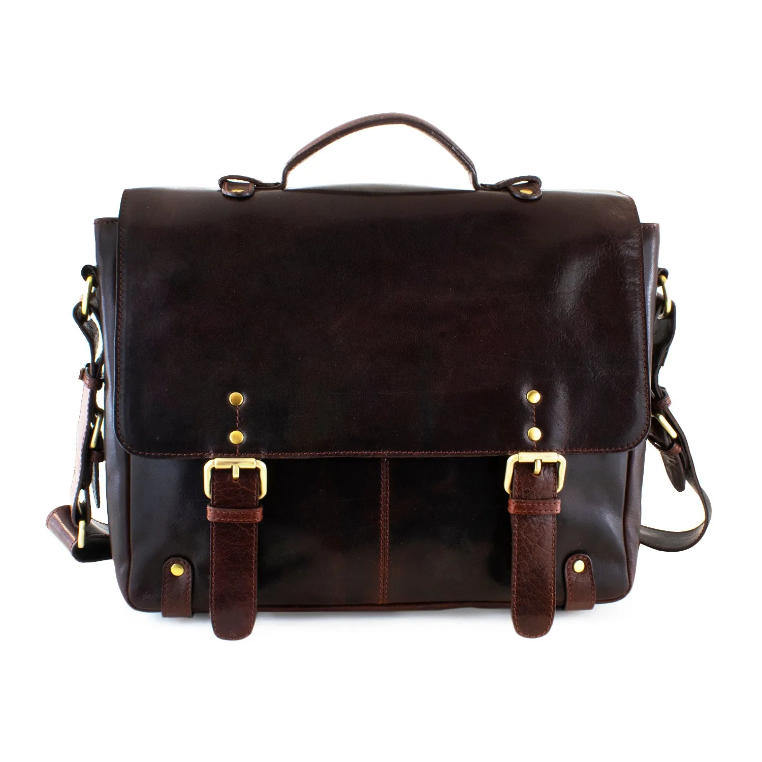 Cheyenne Hand-Stained Water Buffalo Flap Brief
