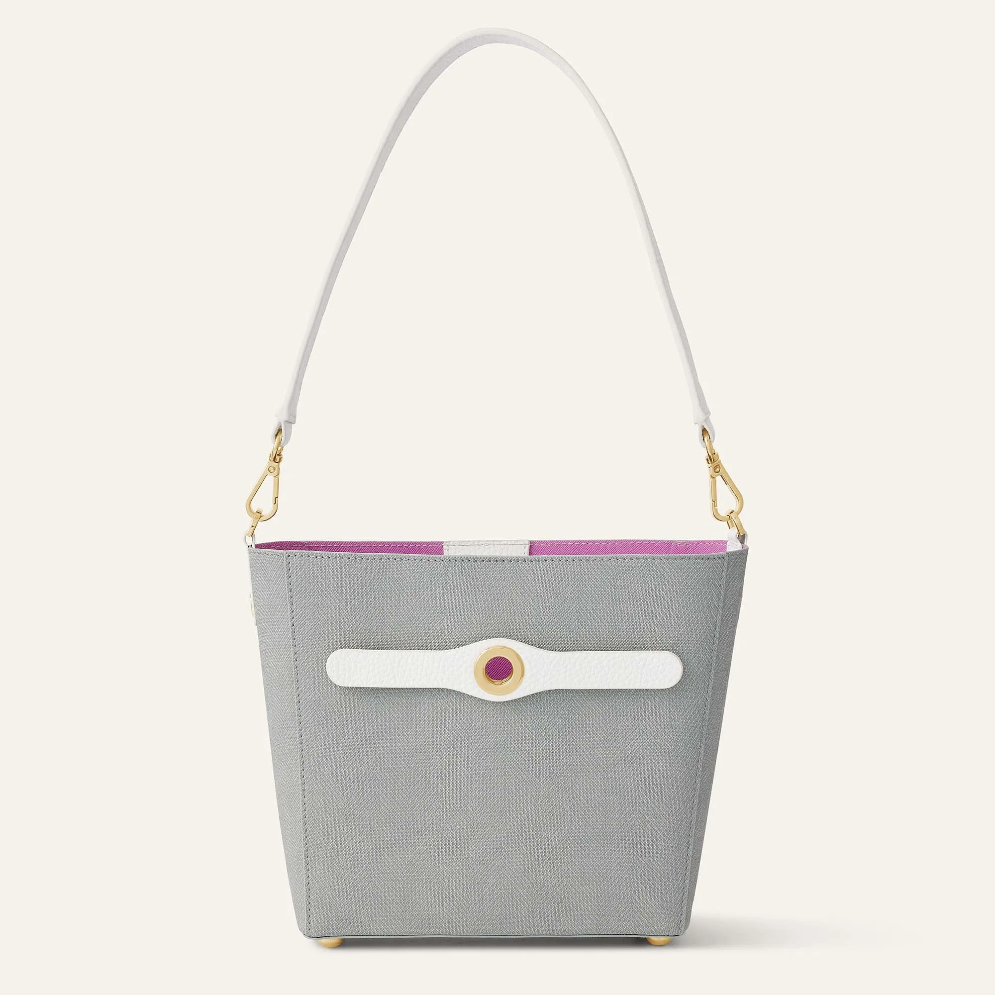 Complimentary Bag Q2 | Mini S - Dove White with Gold hardware