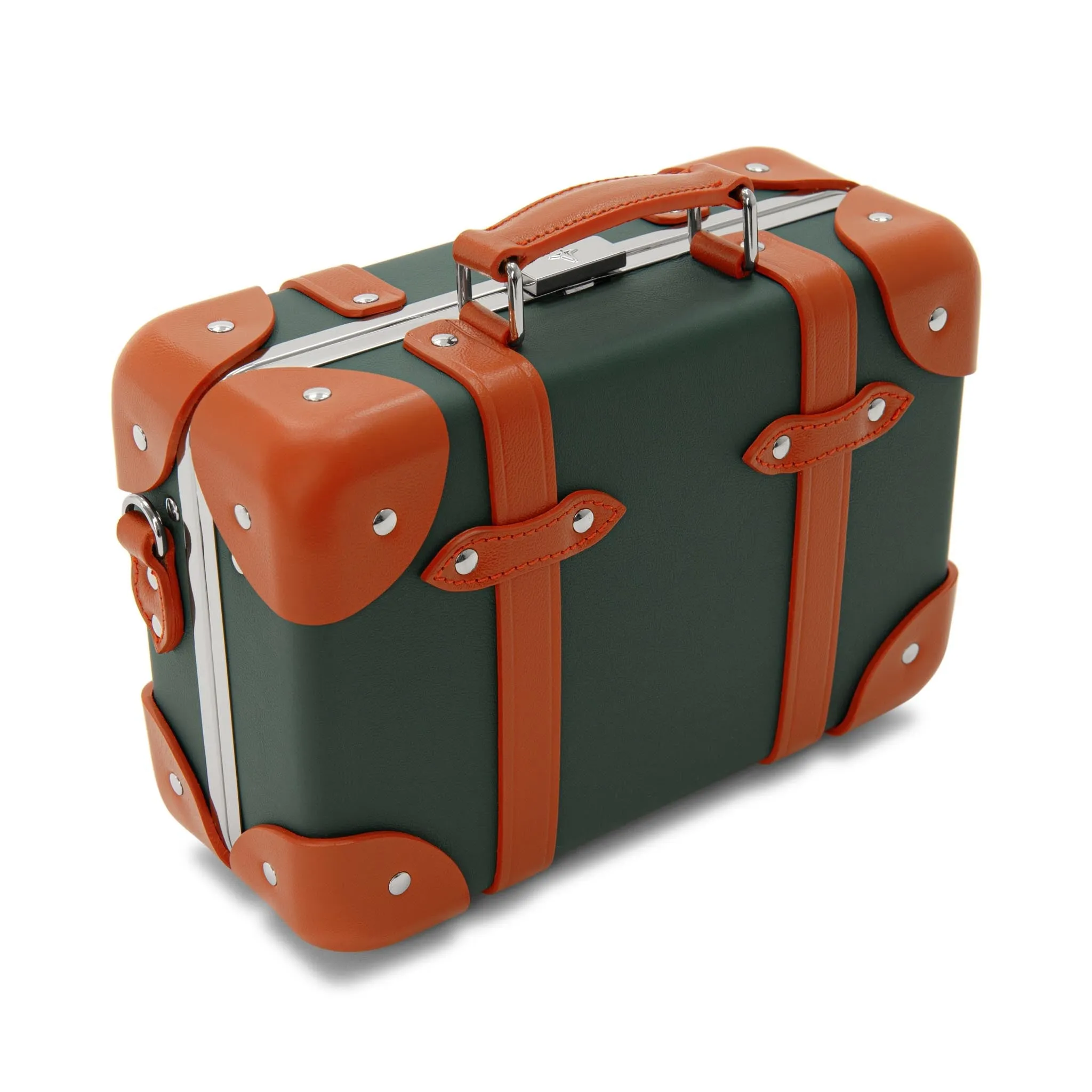 Crafted · Micro Case | Leaf/Orange/Chrome