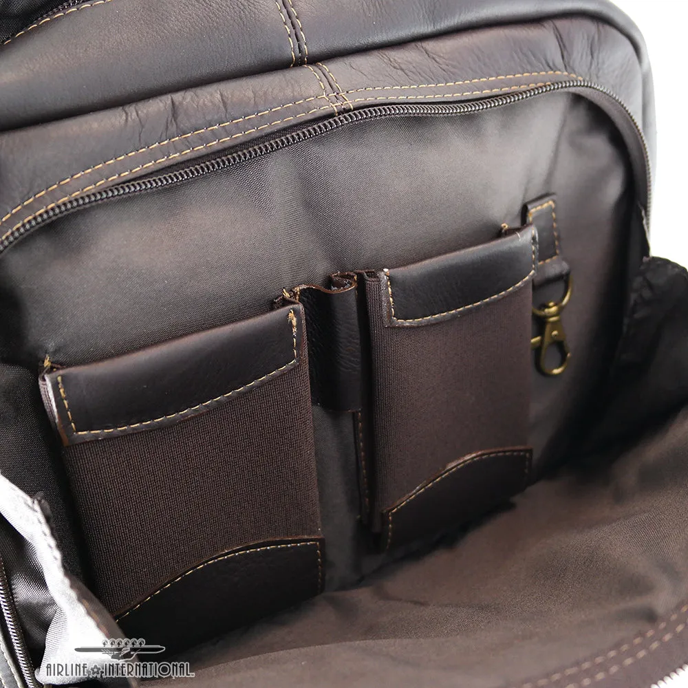 DayTrekr Leather Slim Backpack
