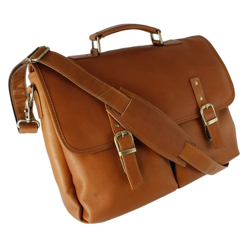 DayTrekr Leather Slim Flap Brief
