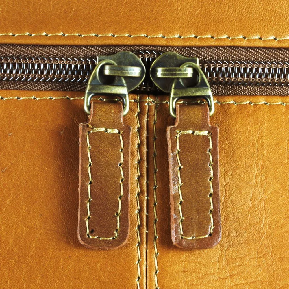 DayTrekr Leather Slim Flap Brief