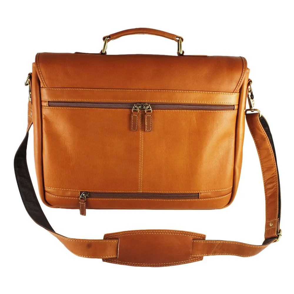 DayTrekr Leather Slim Flap Brief
