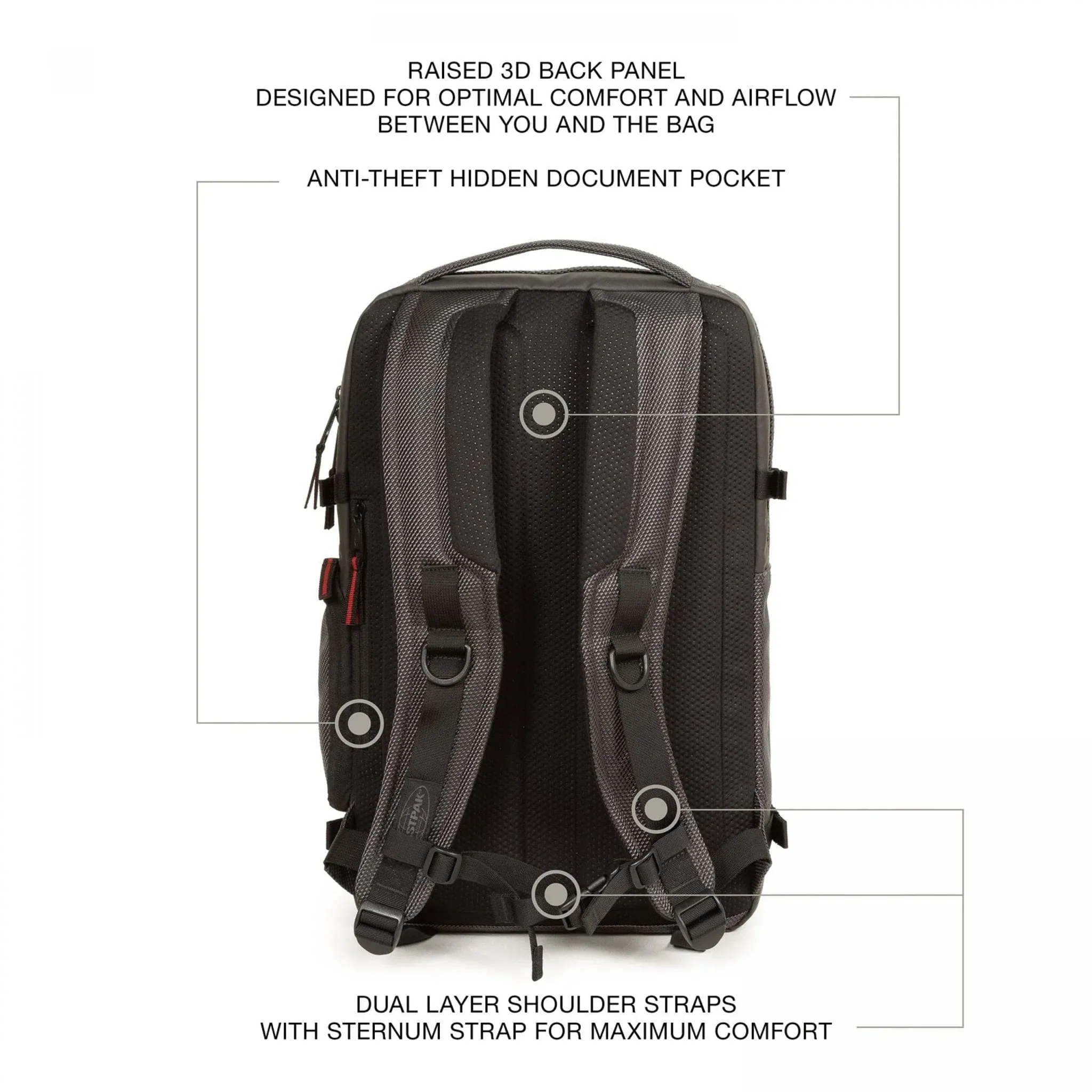 Eastpak Tecum L CNNCT Backpack - Accent Grey