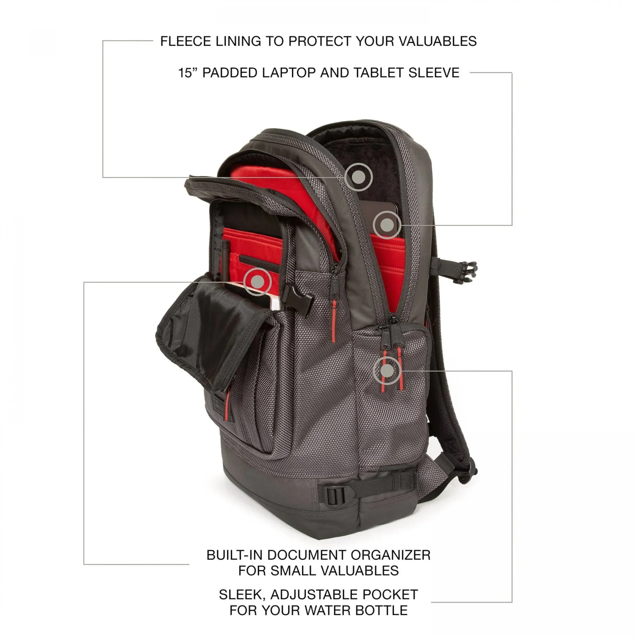 Eastpak Tecum L CNNCT Backpack - Accent Grey