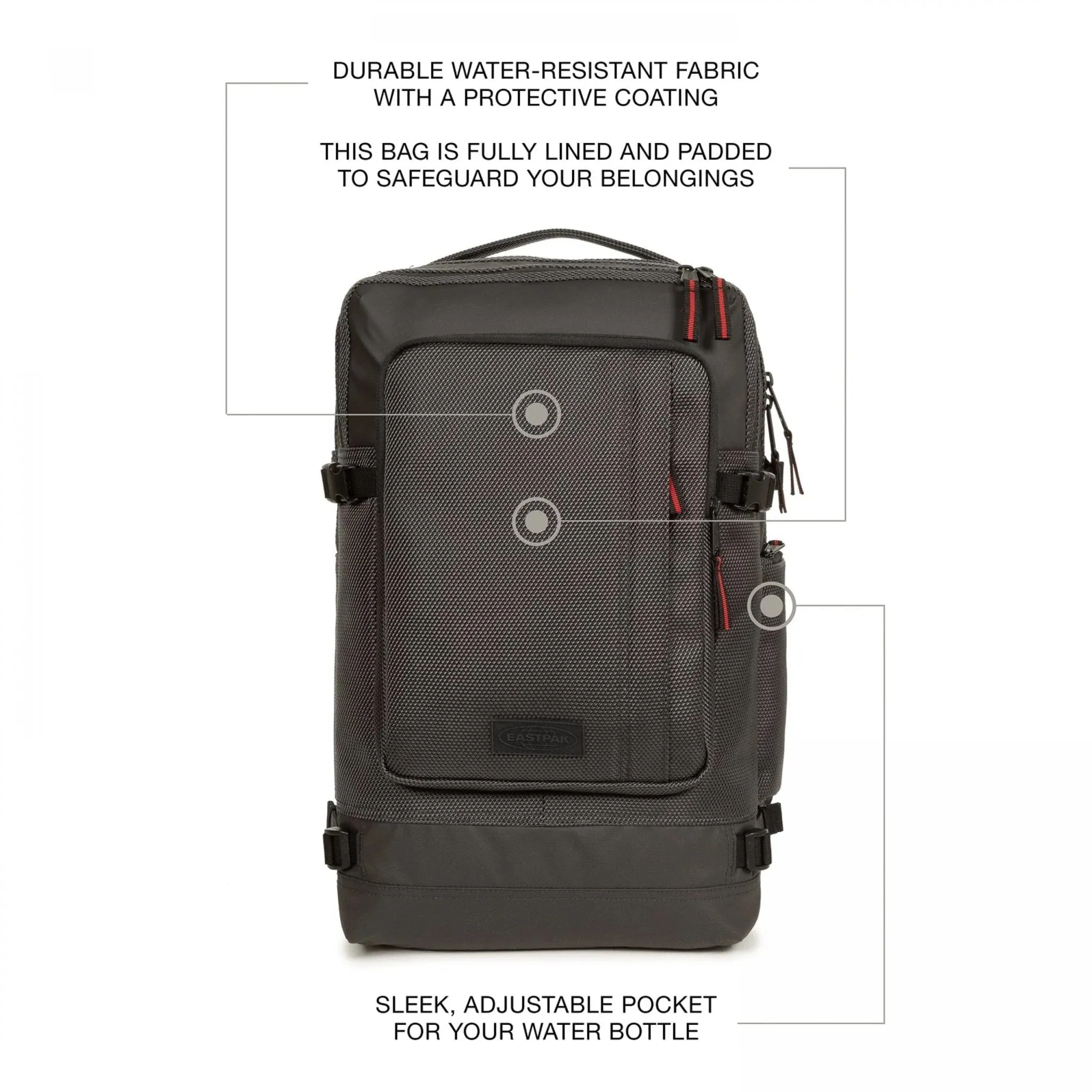 Eastpak Tecum L CNNCT Backpack - Accent Grey