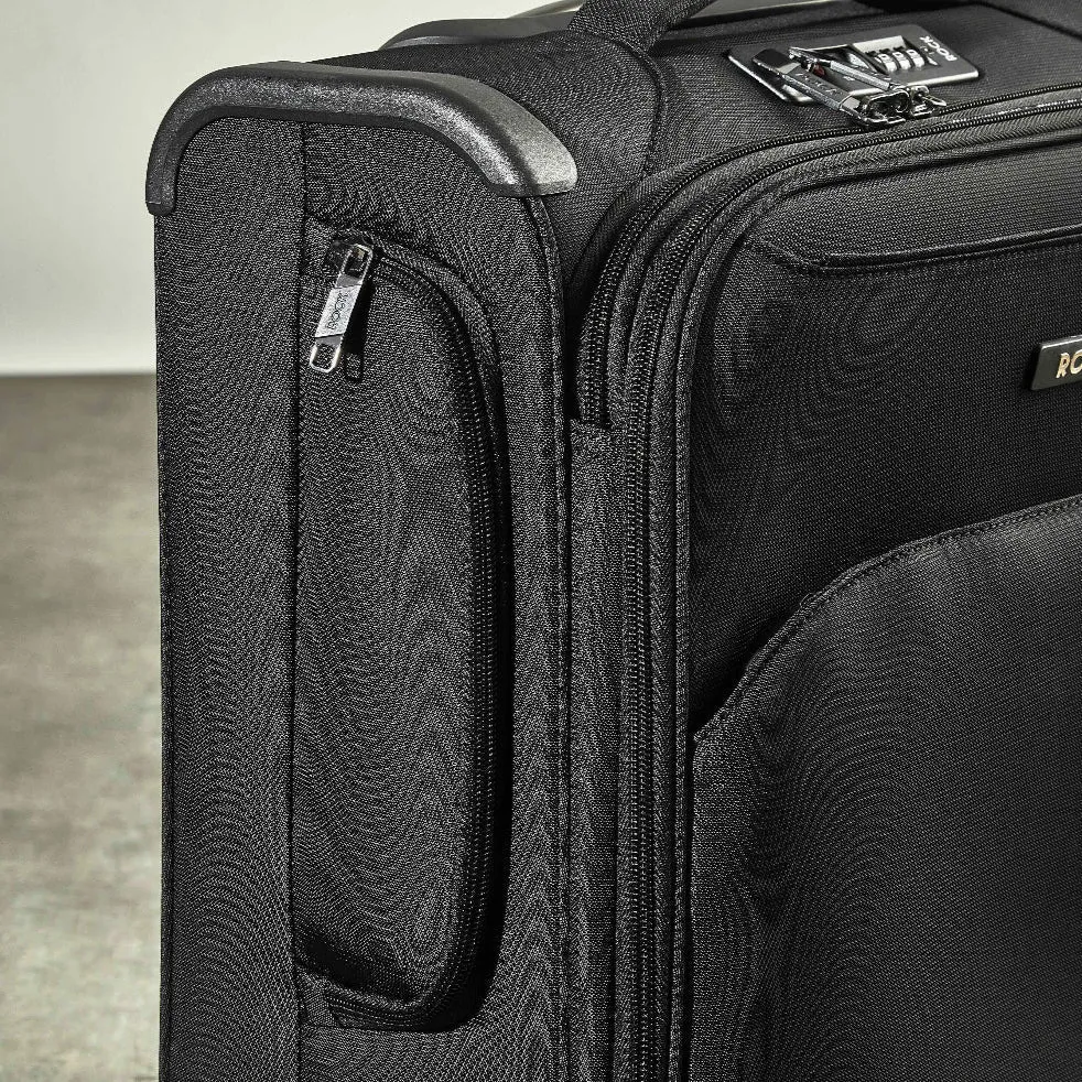 Georgia Expandable Soft Cabin Suitcase 55cm - Black