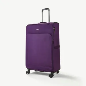 Georgia Expandable Soft Extra Large Suitcase 90cm - Purple