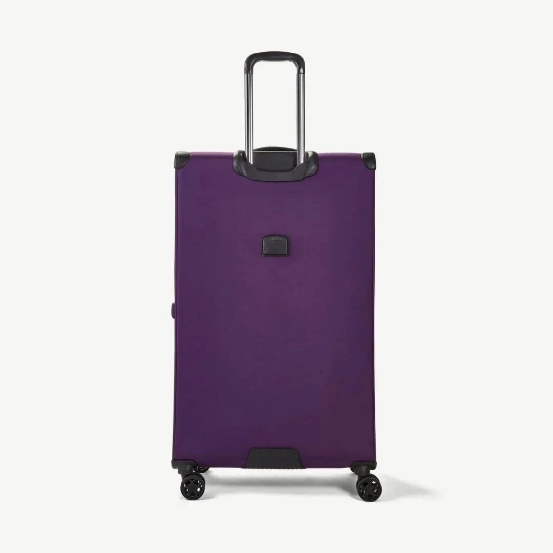 Georgia Expandable Soft Extra Large Suitcase 90cm - Purple