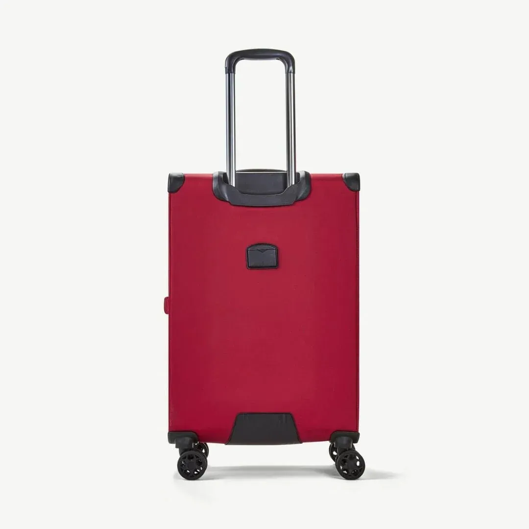Georgia Expandable Soft Medium Suitcase 70cm - Burgundy