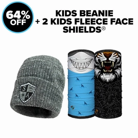 Kids Beanie   2 Kids Fleece Face Shields®