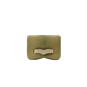 Kyra Let Me Talk Sage Green Clutch Bag