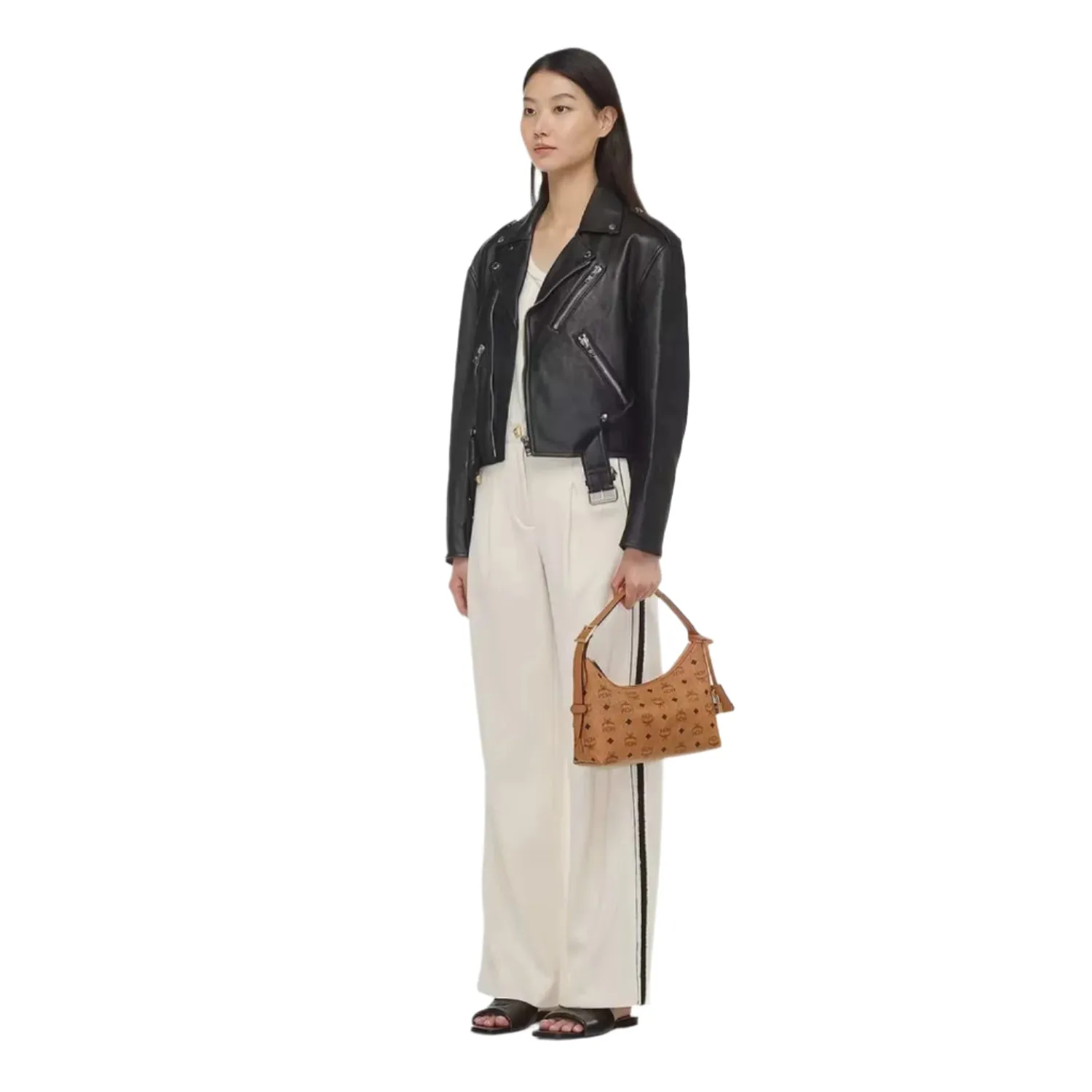MCM Women's Aren Hobo in Visetos Hand Bag