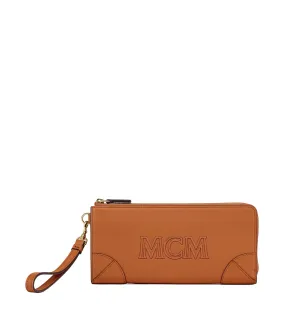 MCM Women's Aren Zip Around Wallet in Spanish Calf Leather