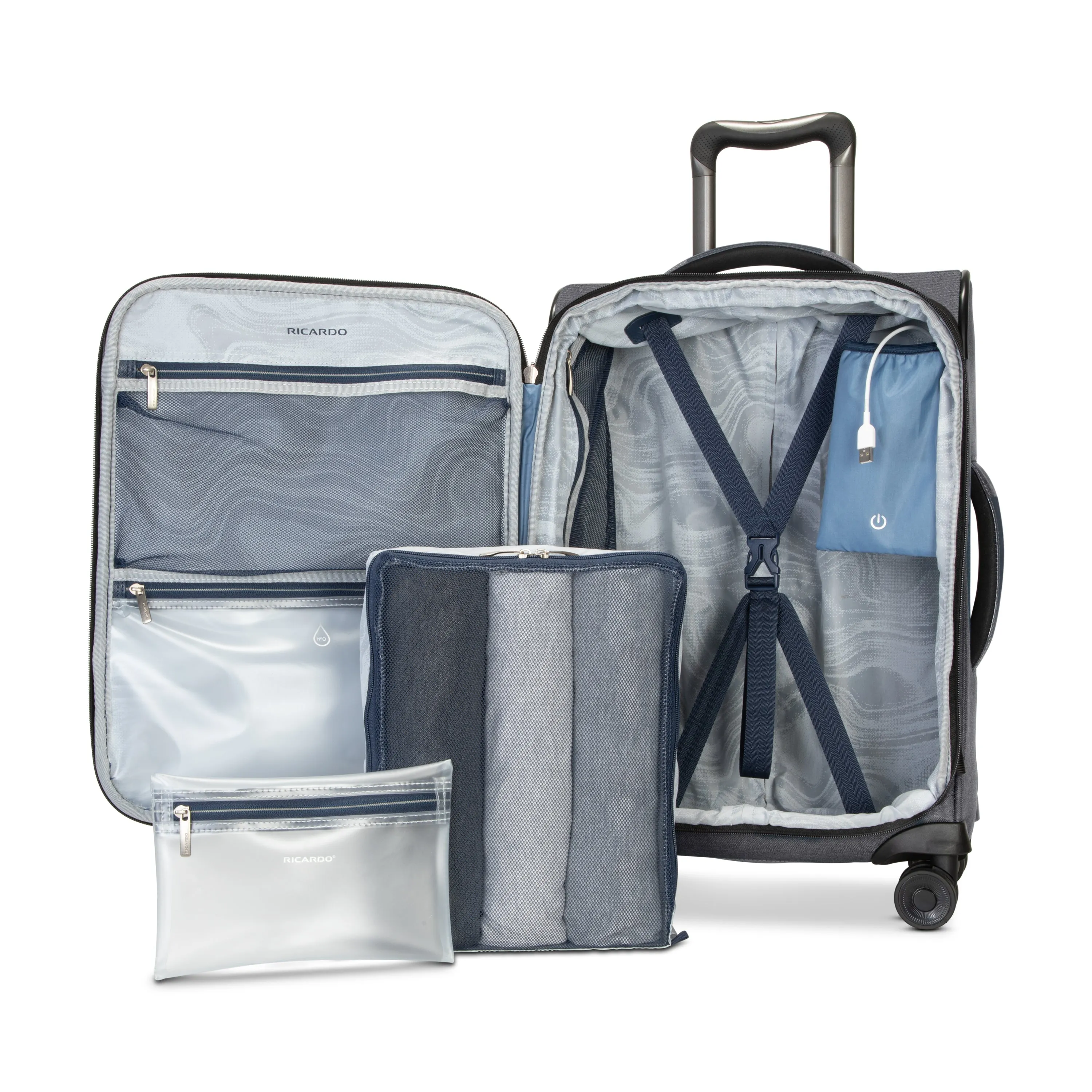 Ricardo Beverly Hills Malibu 3.0 Carry-On Expandable Spinner Luggage