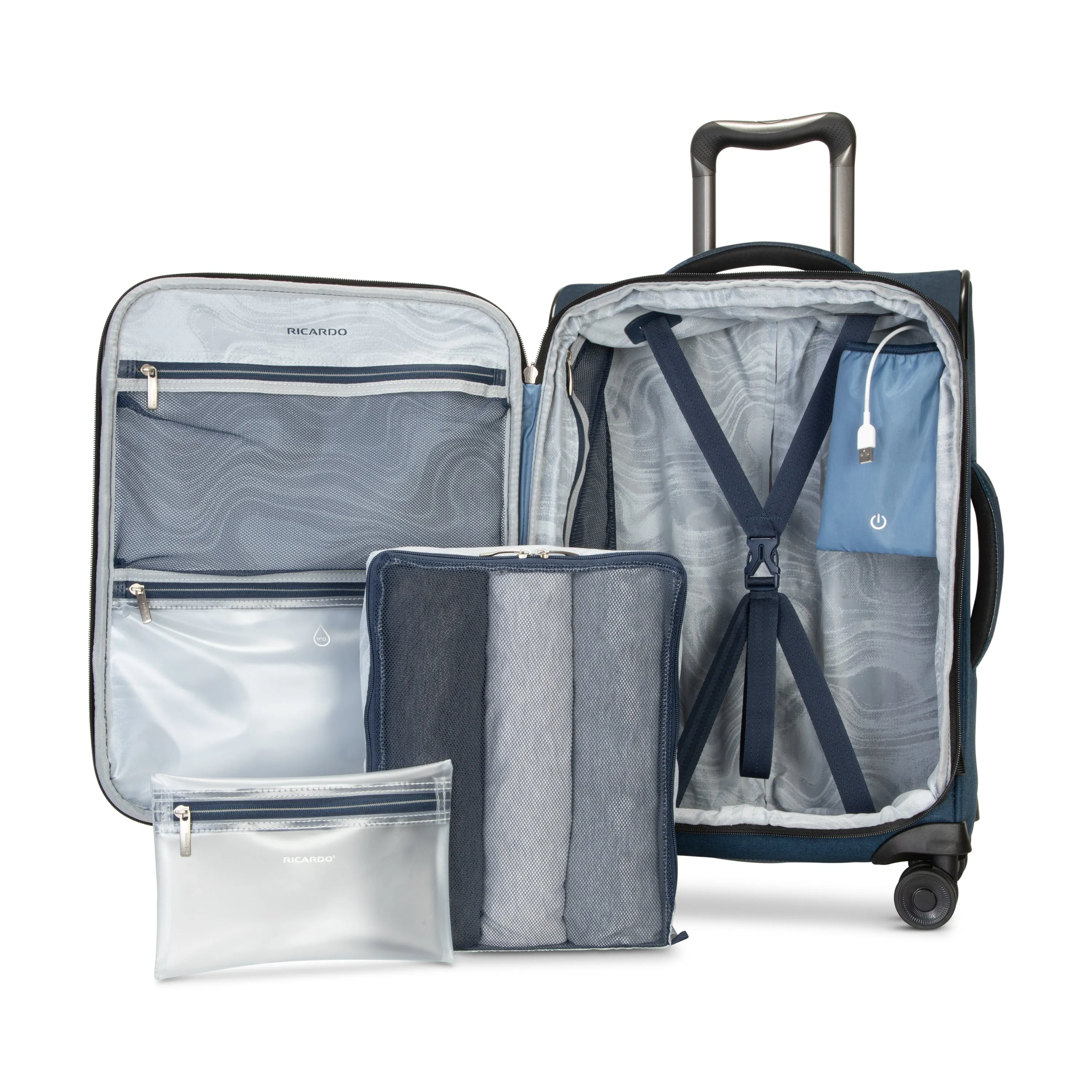 Ricardo Beverly Hills Malibu 3.0 Carry-On Expandable Spinner Luggage