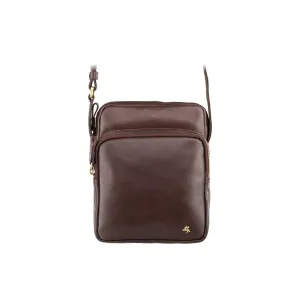 Riley Small Ziptop Bag - Brown