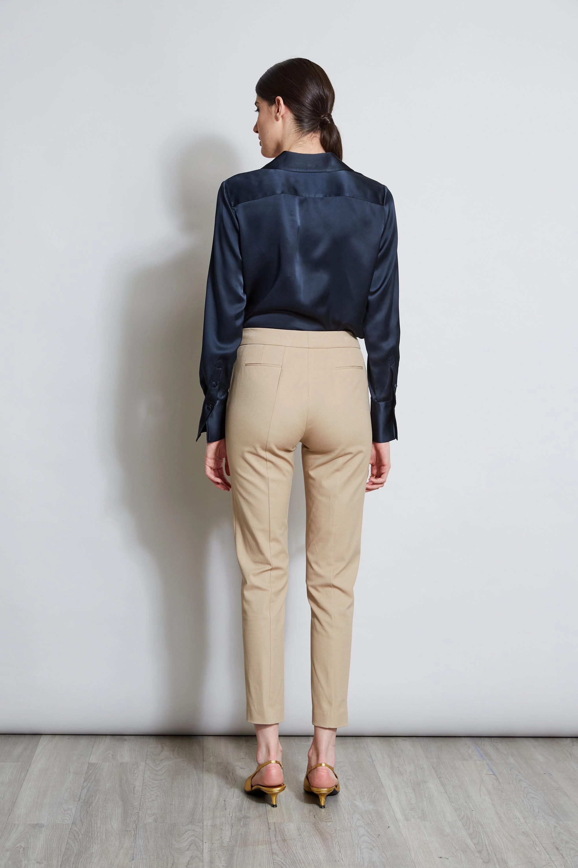 Slim Pintuck Pant