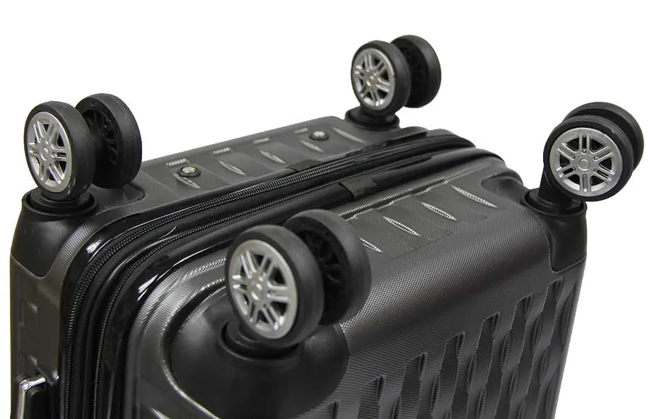 The OG Ricochetting Polycarbonate Expandable Luggage with Anti-theft Zippers Spinner Wheels and Recessed TSA Lock