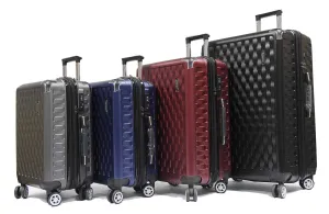 The OG Ricochetting Polycarbonate Expandable Luggage with Anti-theft Zippers Spinner Wheels and Recessed TSA Lock