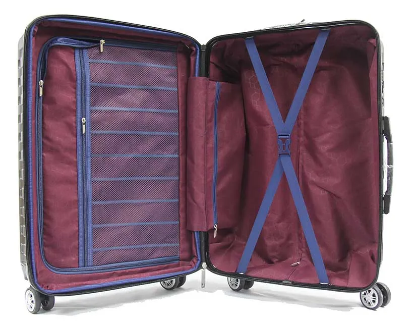 The OG Ricochetting Polycarbonate Expandable Luggage with Anti-theft Zippers Spinner Wheels and Recessed TSA Lock