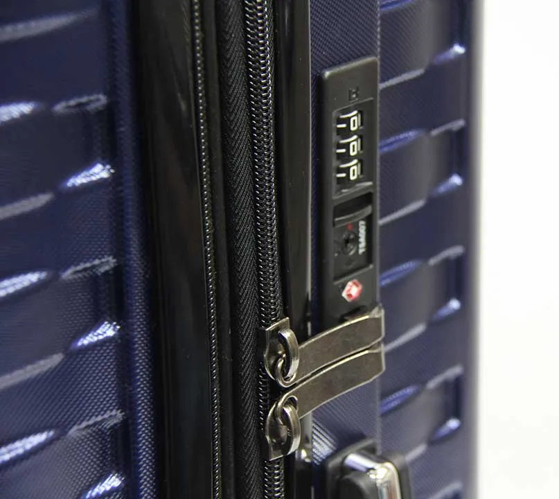 The OG Ricochetting Polycarbonate Expandable Luggage with Anti-theft Zippers Spinner Wheels and Recessed TSA Lock