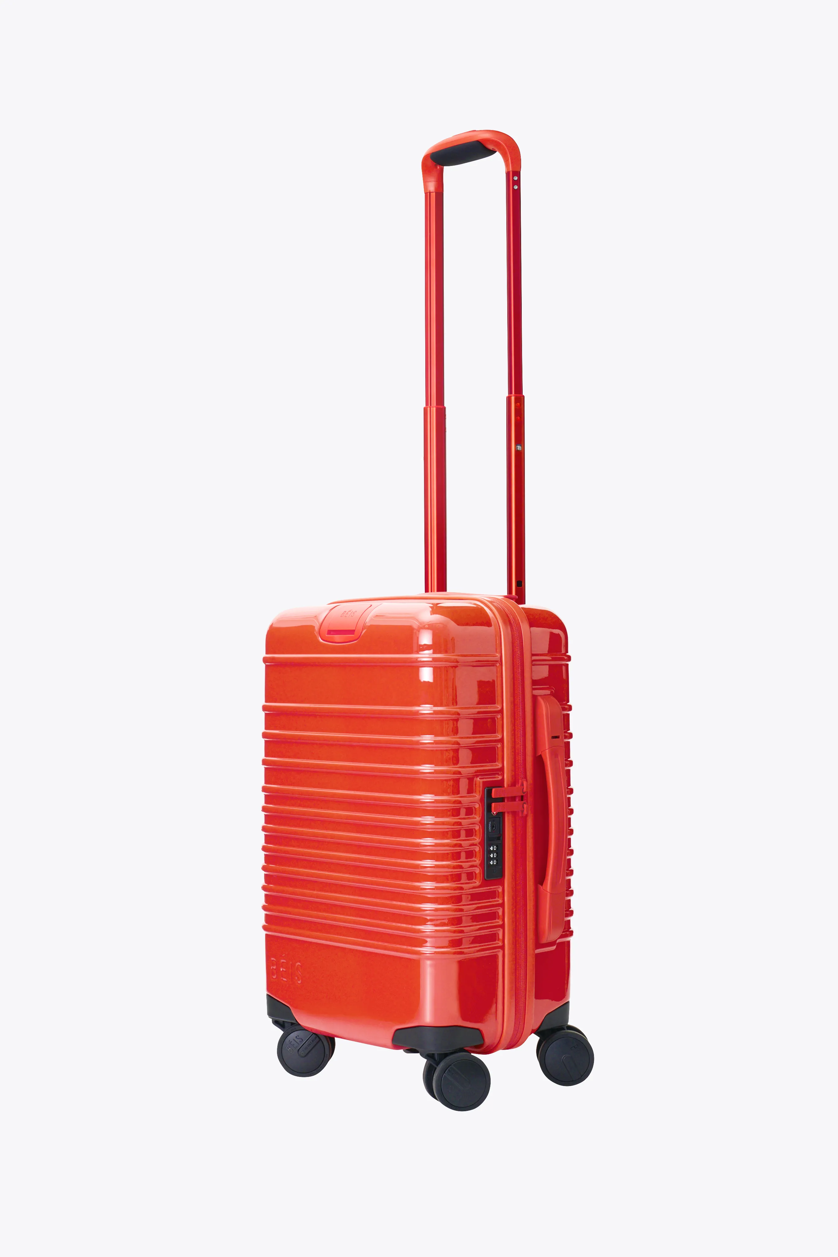 The Small Carry-On Roller in Glossy Flame