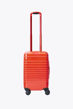 The Small Carry-On Roller in Glossy Flame