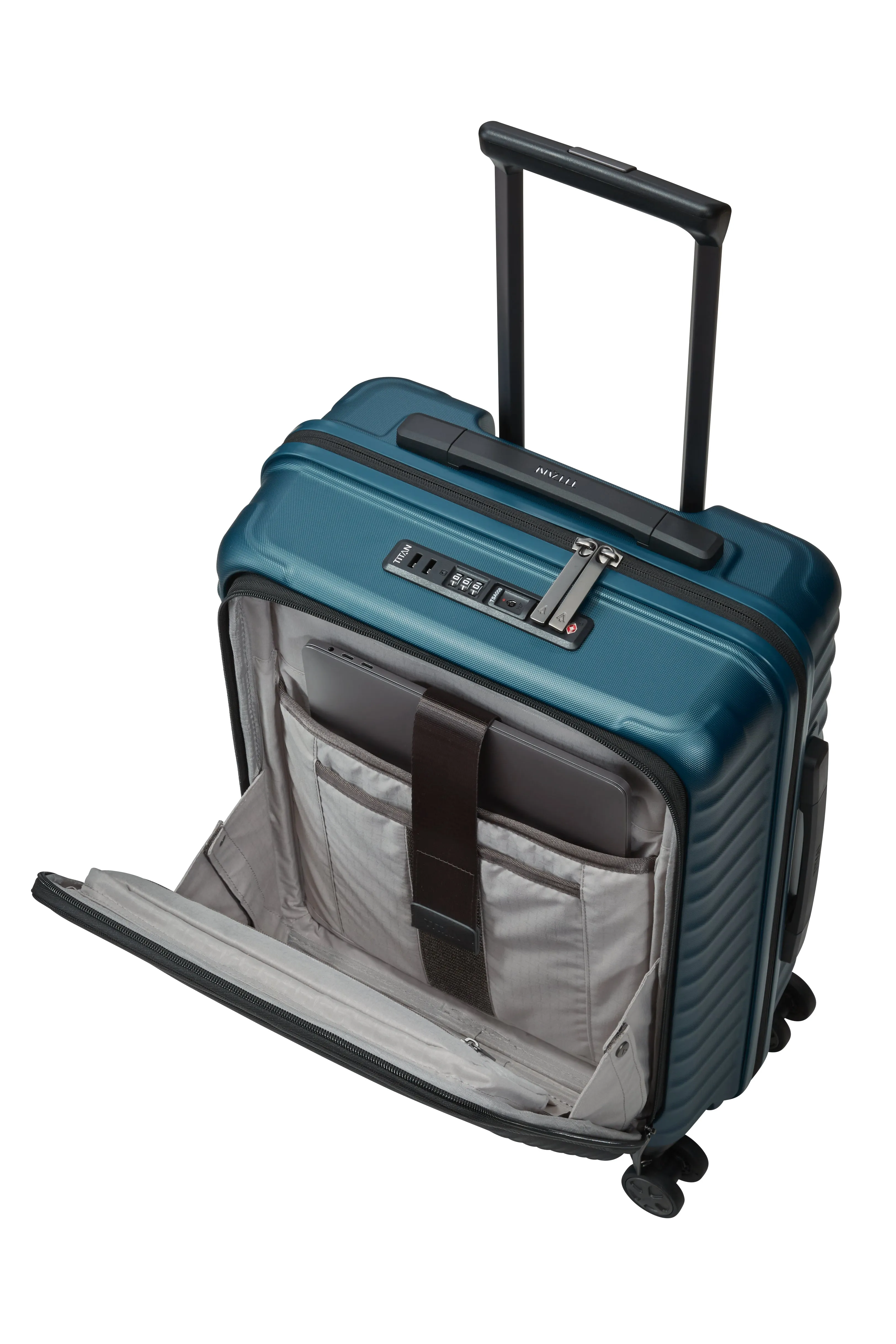 Titan LITRON Trolley S with Front Pocket Carry-On Luggage