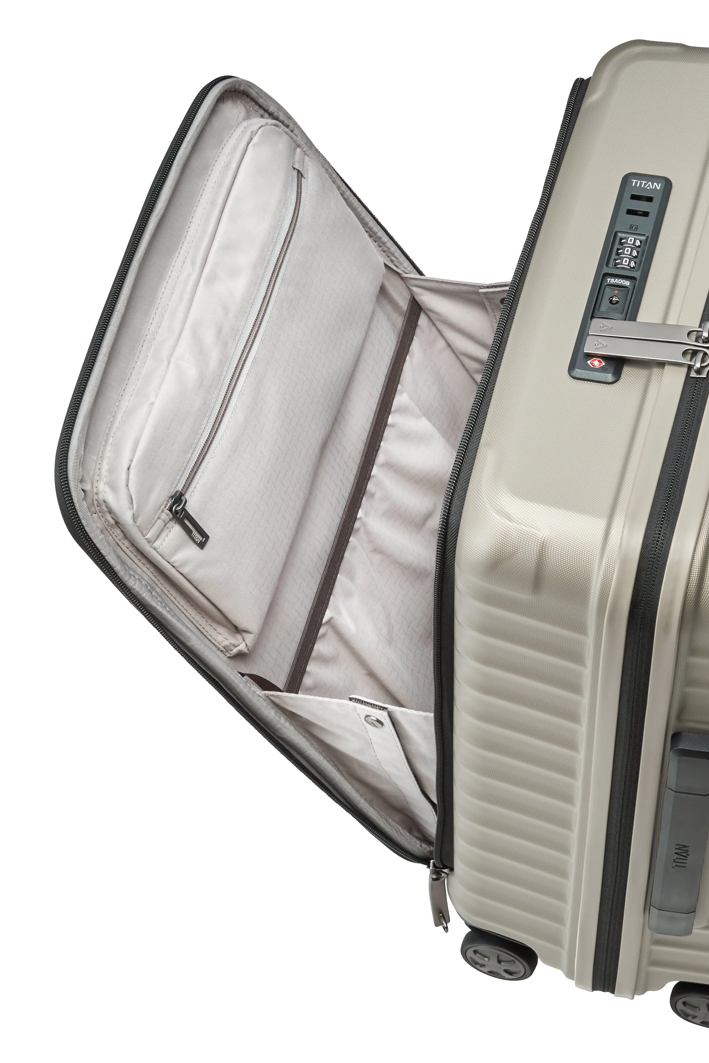 Titan LITRON Trolley S with Front Pocket Carry-On Luggage