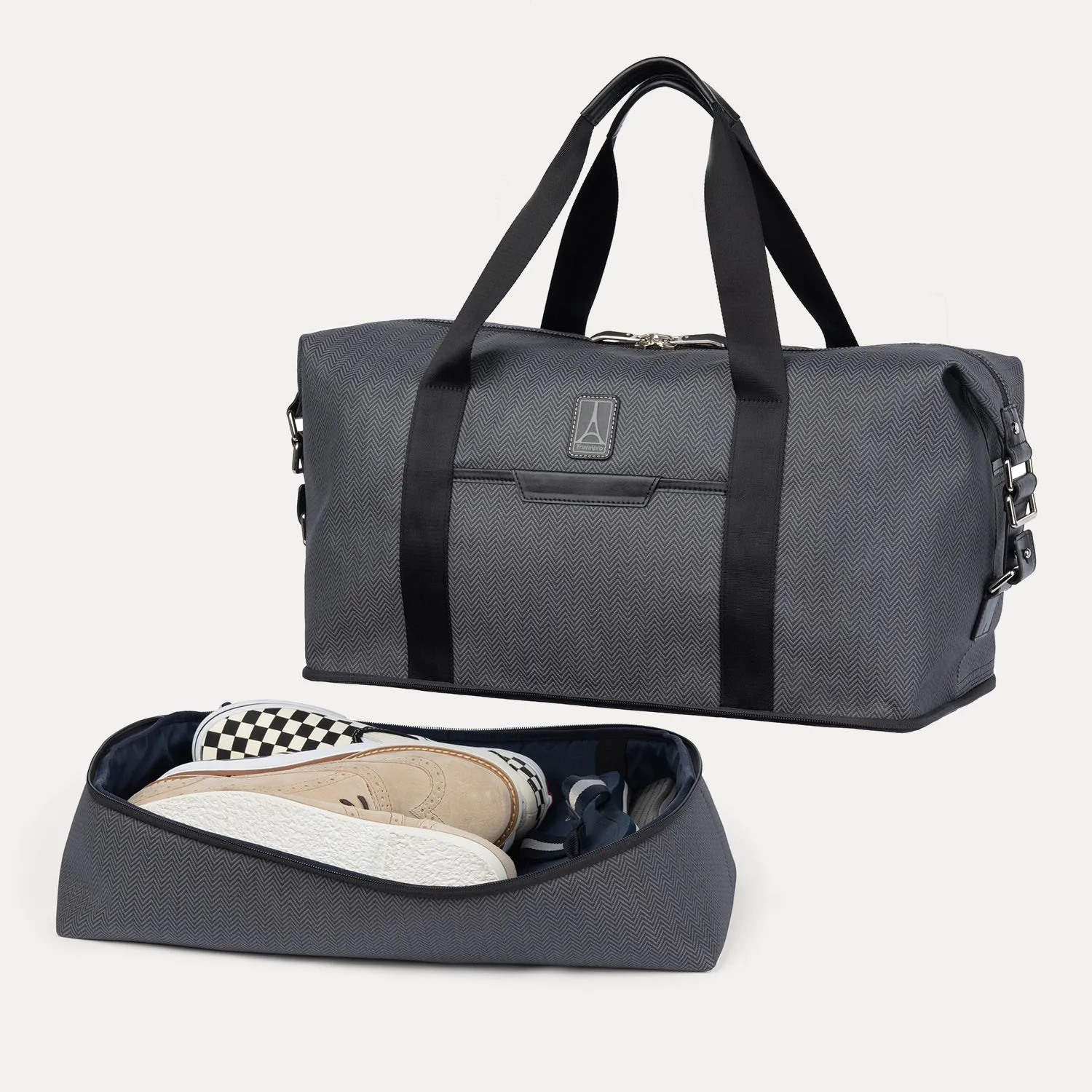 Travelpro® x Travel   Leisure® Large Check-In / Drop-Bottom Weekender Set