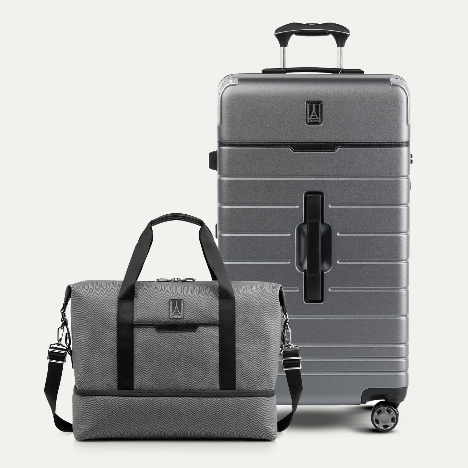 Travelpro® x Travel   Leisure® Large Check-In / Drop-Bottom Weekender Set