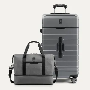 Travelpro® x Travel   Leisure® Large Check-In / Drop-Bottom Weekender Set