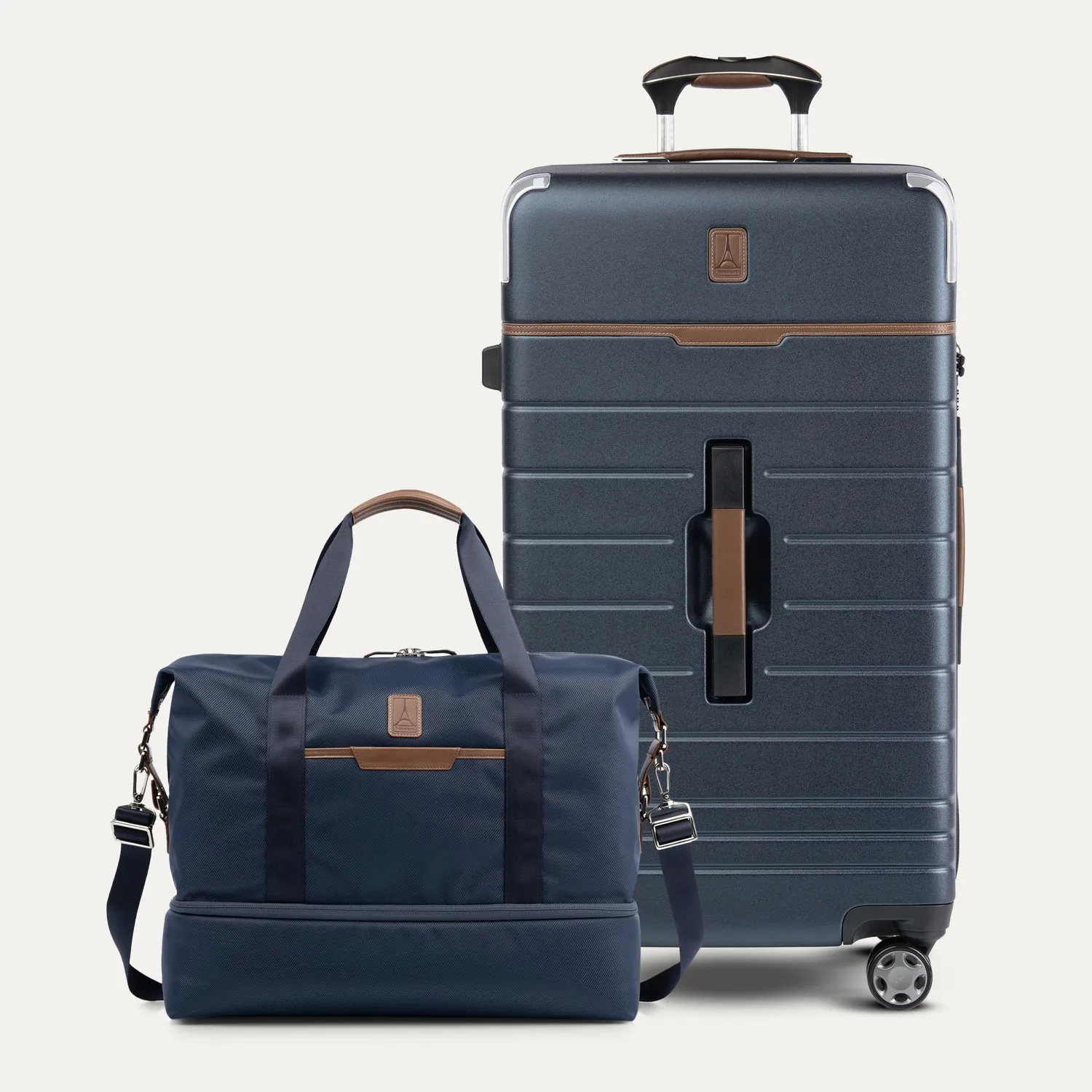 Travelpro® x Travel   Leisure® Large Check-In / Drop-Bottom Weekender Set