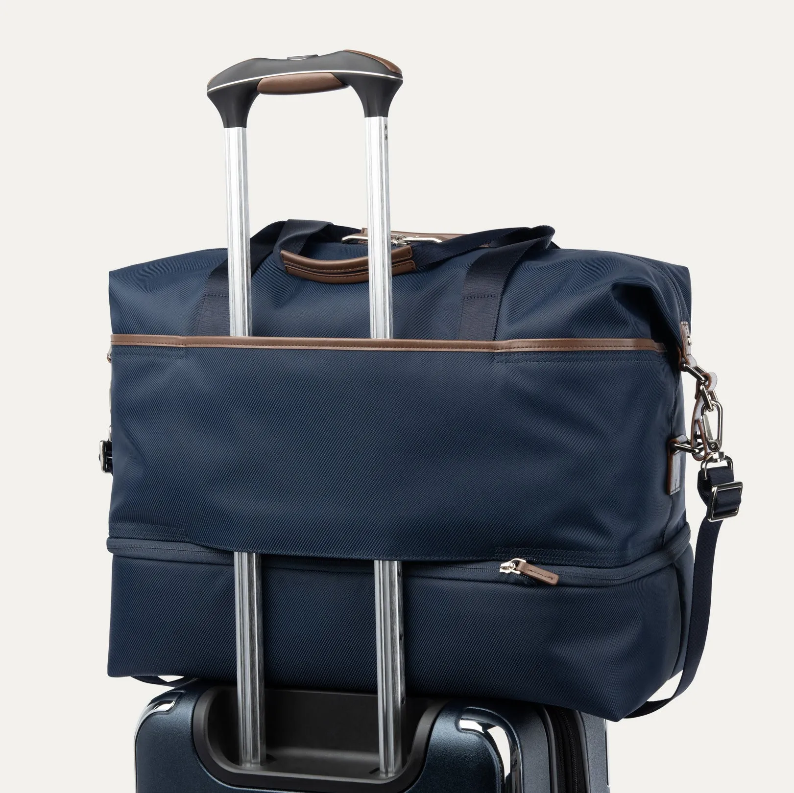 Travelpro® x Travel   Leisure® Large Check-In / Drop-Bottom Weekender Set