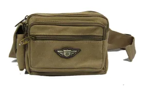 Weathered Canvas Waistbag Pouch