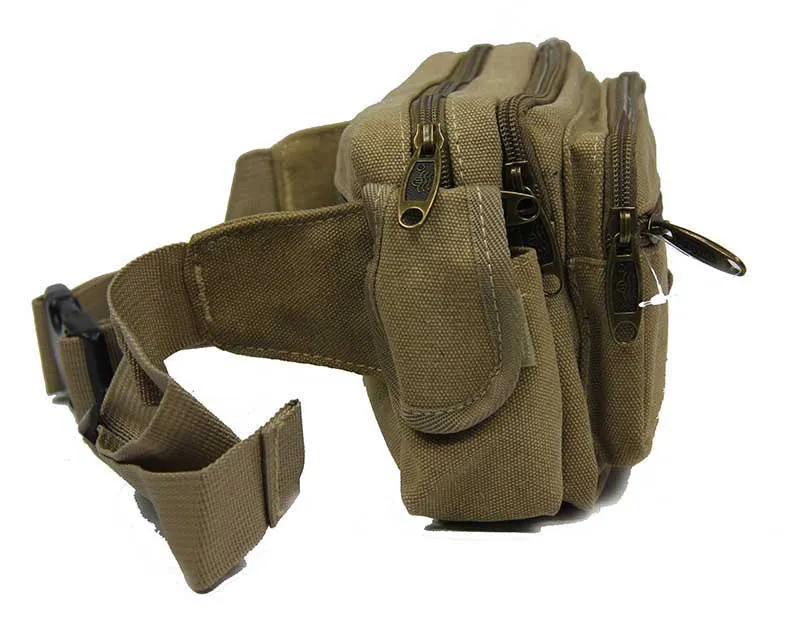 Weathered Canvas Waistbag Pouch